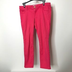 Express Jeans Pink Capris Size 8